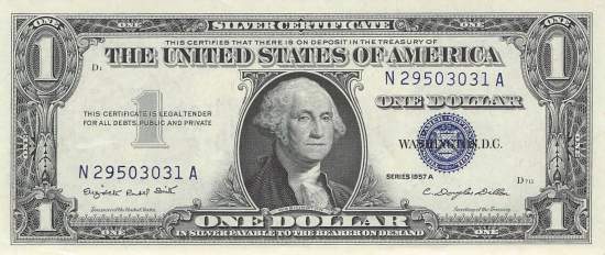 USA p.419a 1 Dollar 1957 A